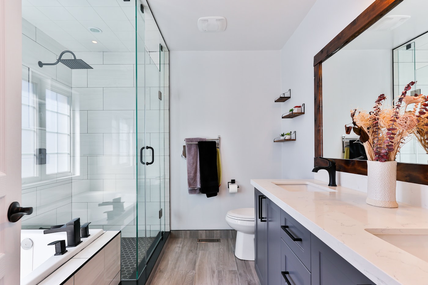 Bathroom plumbing and fixtures